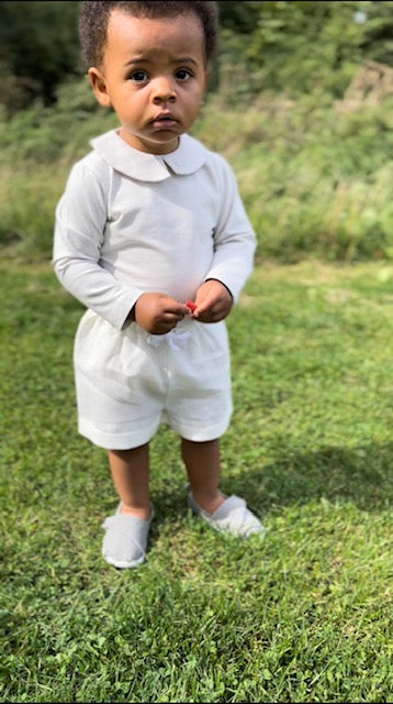 Linen shorts shop baby boy